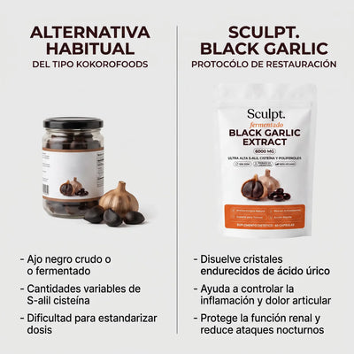 Sculpt Black Garlic Protocólo de Restauración
